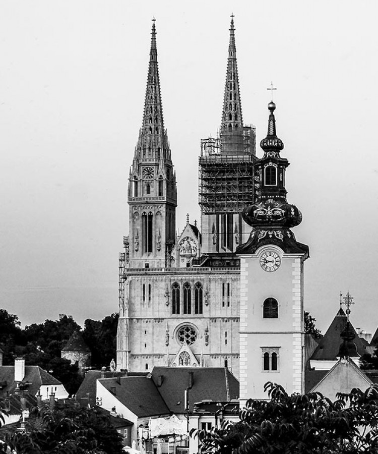 Zagrebački posteri - Pogled na katedralu