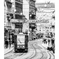 Poster Zagreb - Ilica i tramvaj